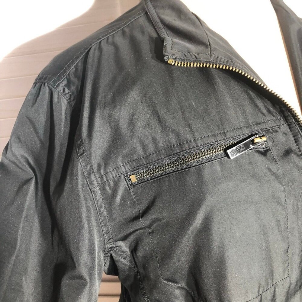 Kenneth Cole Reaction Black Moto Jacket Waterproof XL - Picture 7 of 12